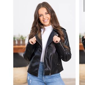 Faux Leather Jacket